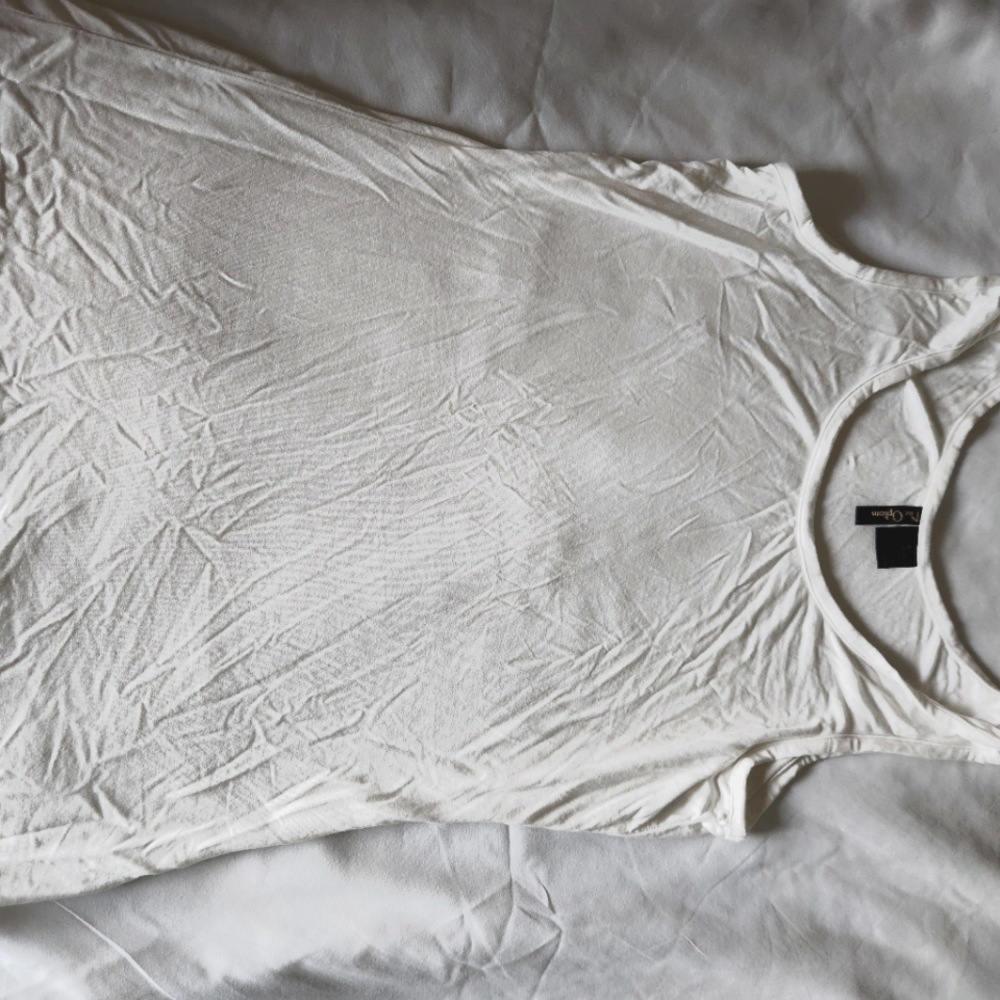 White layering tank top